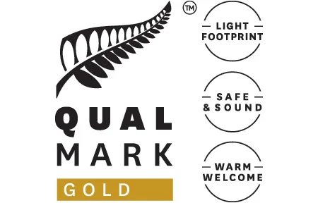 Qualmark Gold, the official quality mark of New Zealand tourism