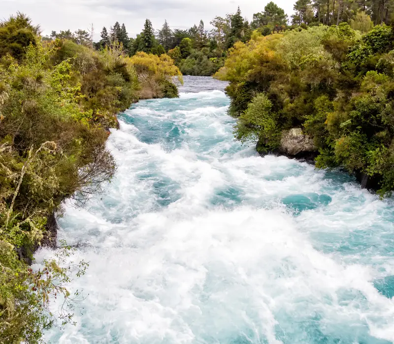 Day 7 of 19 Day Signature Rail, Cruise & Coach: Travel along the Thermal Explorer Highway to the spectacular Huka Falls