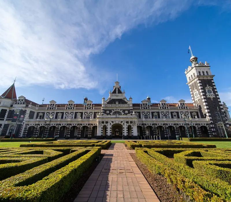 Day 16 of 19 Day Signature Rail, Cruise & Coach: Travel via Gore and Balclutha to Dunedin, famous for its stunning Edwardian and Victorian