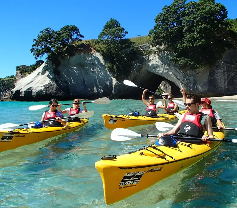 Day 4 of Aotearoa on a Plate: Auckland to Wellington: Cathedral Cove Classic Sea Kayak Tour