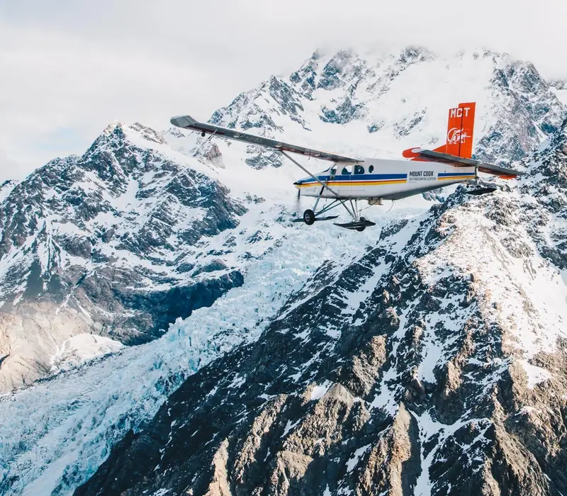 Day 21 of Essential New Zealand: Grand Circle Scenic Ski Plane Flight with Inflite