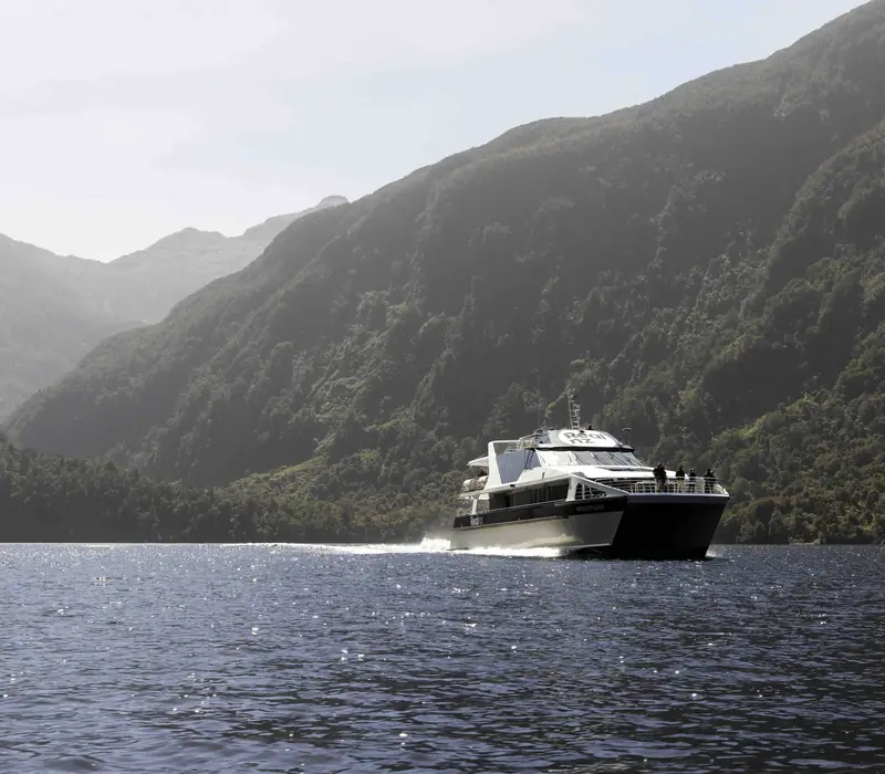 Day 4 of 7 day Fiordland Explorer: Doubtful Sound Coach/Cruise/Coach from Te Anau returning to Queenstown with RealNZ
