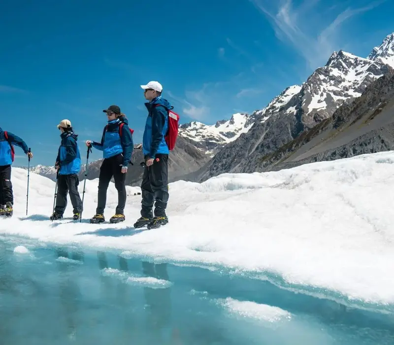 Day 12 of The Southern Circle Day Walks: The Adventurer: Tasman Glacier Heli Hike with Mount Cook Glacier Guiding